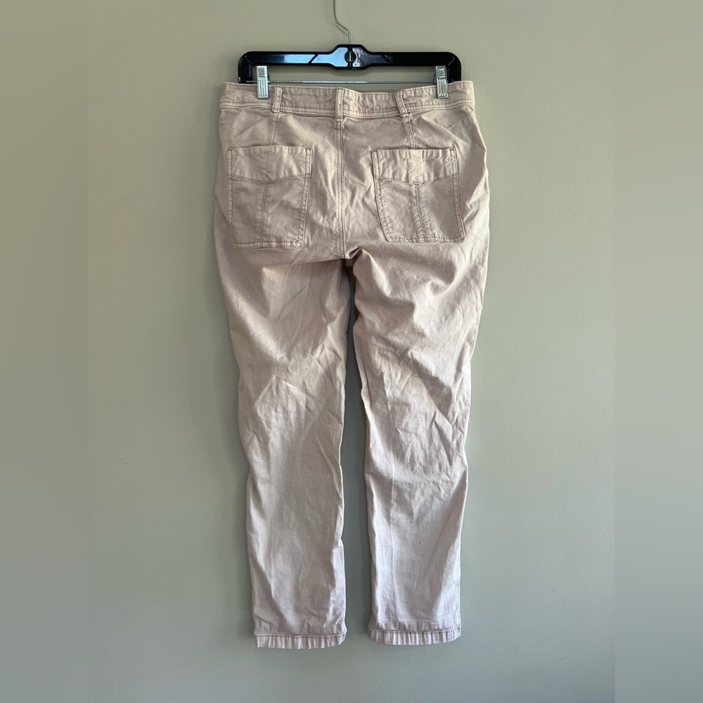 by Anthropologie ‘The Wander’ Linen Blend Utility Pant in Pale Pink, size 29 - Picture 3 of 10